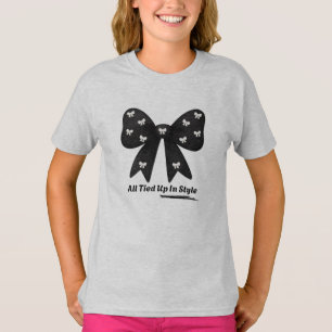 Alles netjes in stijl – Chic minimalistische strik T-shirt