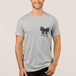 Alles netjes in stijl – Chic minimalistische strik Tri-Blend Shirt