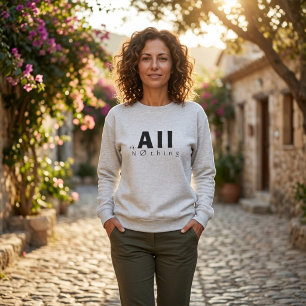 "Alles of Niets" Leuke Inspirerende Wiskunde Typog Trui