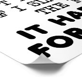 Alles om een reden Funny Poster (Hoek)