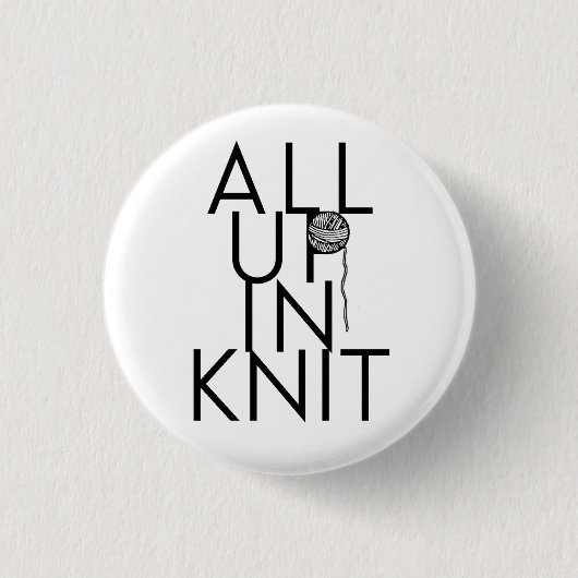 Alles omhoog in Knit Ronde Button 3,2 Cm (Voorkant)