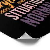 Alles onder controle Motivatie T-shirt Poster (Hoek)