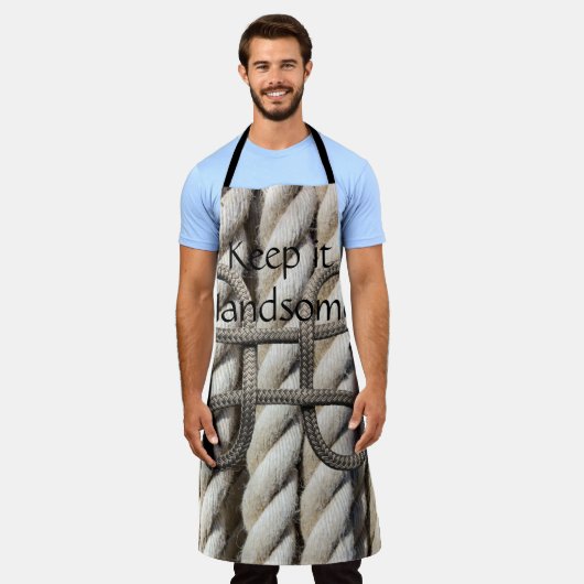 Alles over afdruk Apron Houd het handig. Schort (Gedragen)