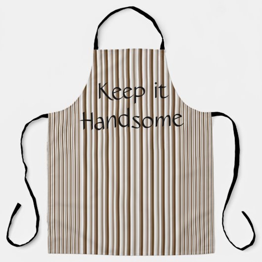 Alles over afdruk Schort Houd het handig, bruin st (Voorkant)