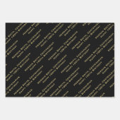 Alles-over afdrukken van uw berichtenpatroon - zwa inpakpapier vel (Voorkant 3)