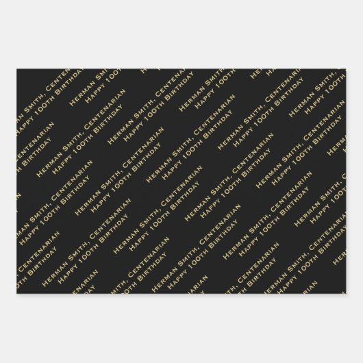 Alles-over afdrukken van uw berichtenpatroon - zwa inpakpapier vel (Voorkant)