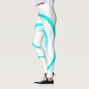 Alles-over-afdrukLeggings met Aqua Twirl Leggings