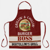 Alles-over-afdrukscherm voor branderboss schort (Voorkant)