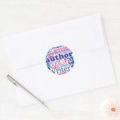 Alles over auteurs! ronde sticker (Envelop)