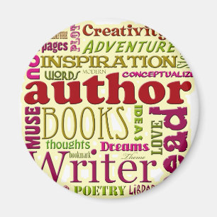 Alles over Auteurs rood Magneet