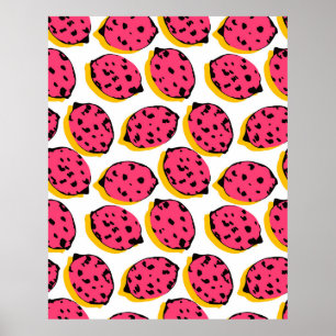 alles over citroenpatroon, kunst, achtergrond, kar poster