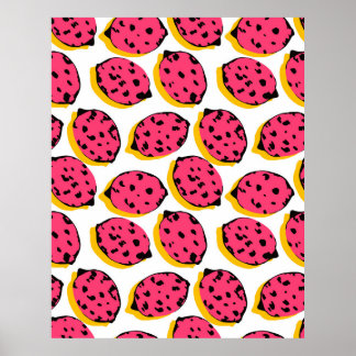 alles over citroenpatroon, kunst, achtergrond, kar poster