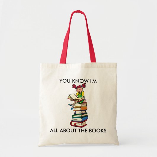 Alles over de boeken tote bag (Voorkant)