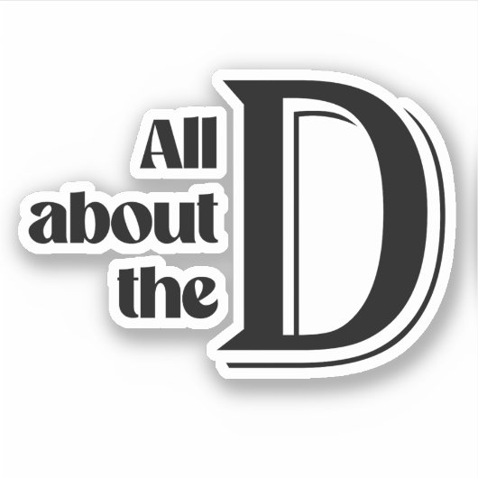 Alles over de D Sticker (Voorkant)