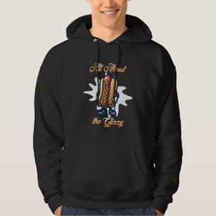 Alles over de Glizzy Grappige hotdog humor Hoodie