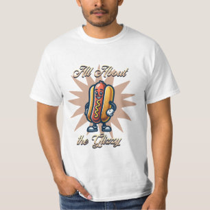 Alles over de Glizzy Grappige hotdog humor T-shirt