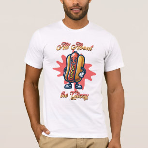 Alles over de Glizzy Grappige hotdog humor T-shirt