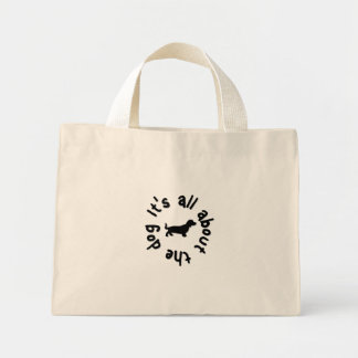 Alles over de hondenzak mini tote bag