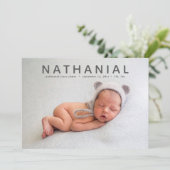 Alles over de naam foto geboorte aankondiging (Staand voorkant)