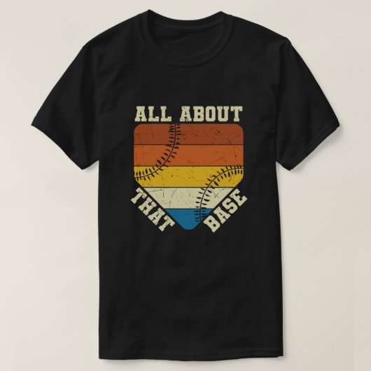 Alles over die basis | Praktisch ontwerp van honkb T-shirt (Design voorkant)