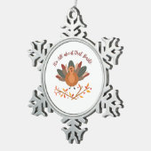 Alles over die Baste Classic Luiaard Tin Sneeuwvlok Ornament (Rechts)