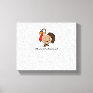 Alles over die Baste Funny voor Thanksgiving Canvas Afdruk