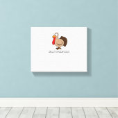 Alles over die Baste Funny voor Thanksgiving Canvas Afdruk (Insitu (Houten vloer))