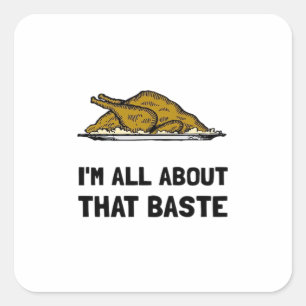 Alles over die baste past vierkante sticker