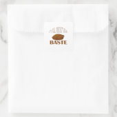 Alles over die Baste Style Quote Vierkante Sticker (Tas)