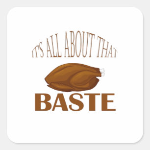 Alles over die Baste Style Quote Vierkante Sticker
