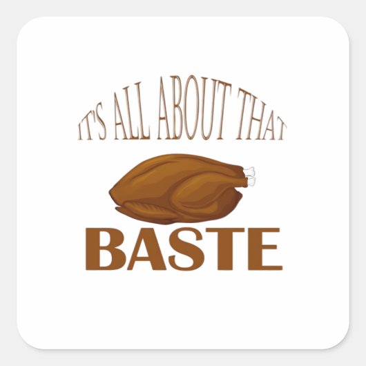 Alles over die Baste Style Quote Vierkante Sticker (Voorkant)