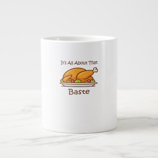 Alles over die baste (Thanksgiving) trendy Extra Grote Beker (Voorkant)