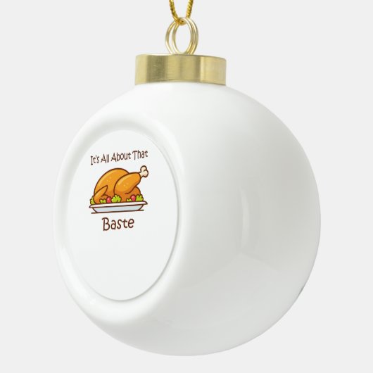 Alles over die baste (Thanksgiving) trendy Keramische Bal Ornament (Rechts)