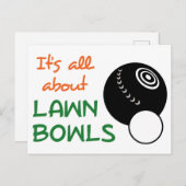 Alles over gelanceerde Bowls Briefkaart (Voorkant / Achterkant)