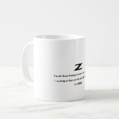 Alles over het delen van de weg koffiemok (Voorkant links)