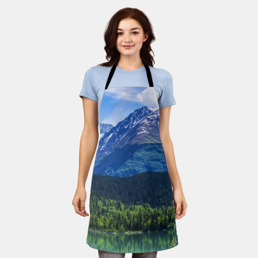 Alles over het landschap van afdrukken schort (Gedragen)