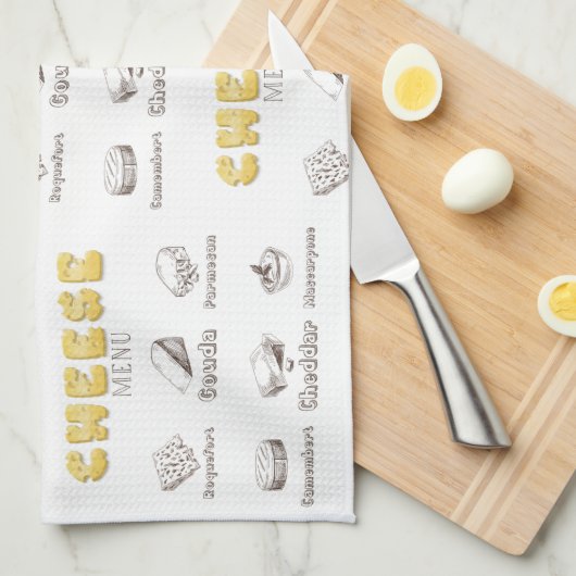 Alles over het menu Soorten kazen            Theedoek (Quarter Fold)