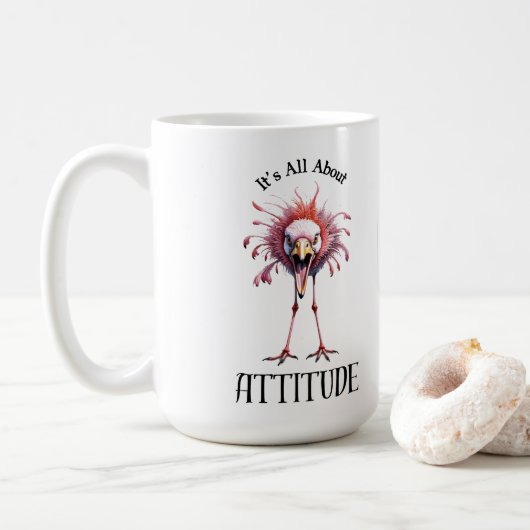 Alles over houding grappige flamingo koffiemok (Met donut)