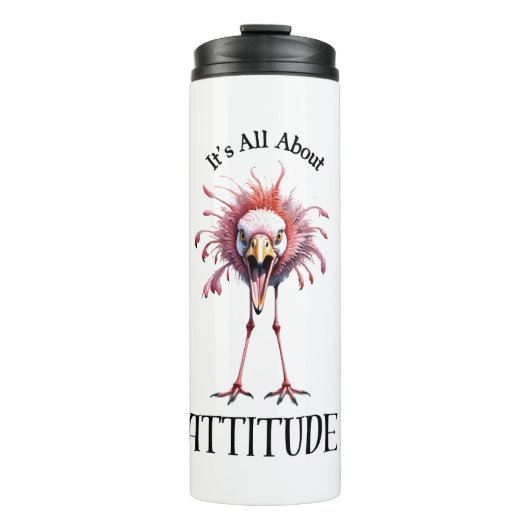 Alles over houding grappige flamingo thermosbeker (Voorkant)