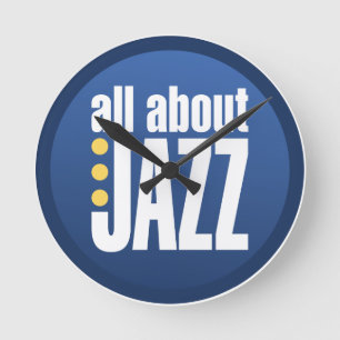 Alles over Jazz Wall Clock Ronde Klok
