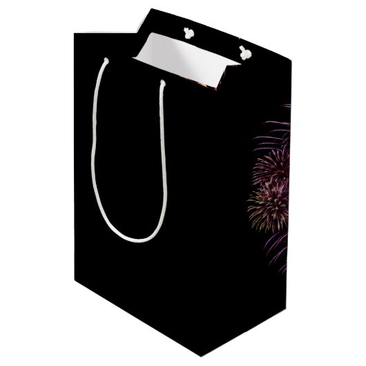 Alles over je neon teken met vuurwerk medium cadeauzakje (Achterkant Gekanteld)