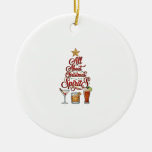 Alles over Kerstspirits Cocktails Whiskey Ster Keramisch Ornament
