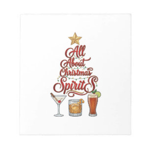Alles over Kerstspirits Cocktails Whiskey Ster Notitieblok
