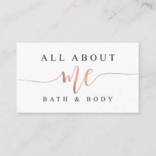Alles over mij Bath and Body Visitekaartje