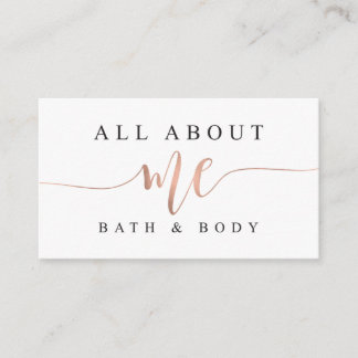 Alles over mij Bath and Body Visitekaartje