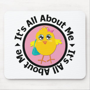 Alles over mij kekel (roze) muismat