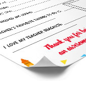 Alles over mijn Teacher Appreciation sjabloon Poster (Hoek)