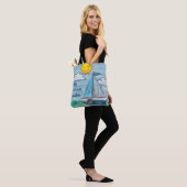 Alles over print Canvas tas Driftwood Beach (Op model)