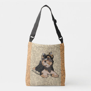 Alles over Print Shoulder Bag Puppy Dog Crossbody Tas