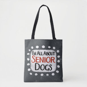 Alles over Senior Dogs Canvas tas
